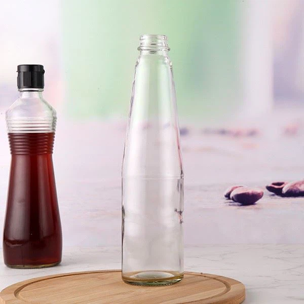 300ml Glass Bottle Spice Bottle For Sauce, Oil Bottle With Cap